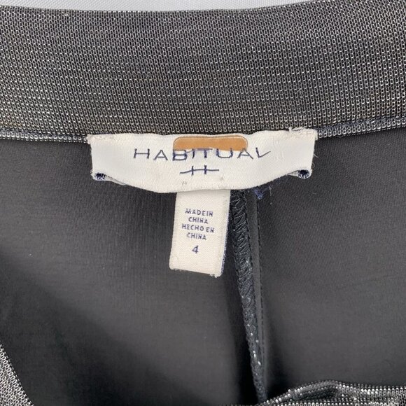 Habitual Black Metallic EASTON Pants Size 4 AS IS - Picture 8 of 8